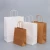 Import White And Brown Kraft Custom logo Printed Disposable brown Kraft paper bag Food take out Shopping Gift paper bags With Handle from China