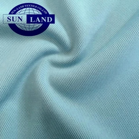 white blue yellow stock coolmax OMMC active school polo uniform 100% dry fit polyester pique mesh shirt fabric