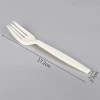 white disposable plastic fork