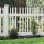 White PVC Picket Fence, Plastic Garden Fence, Vinyl House Fence