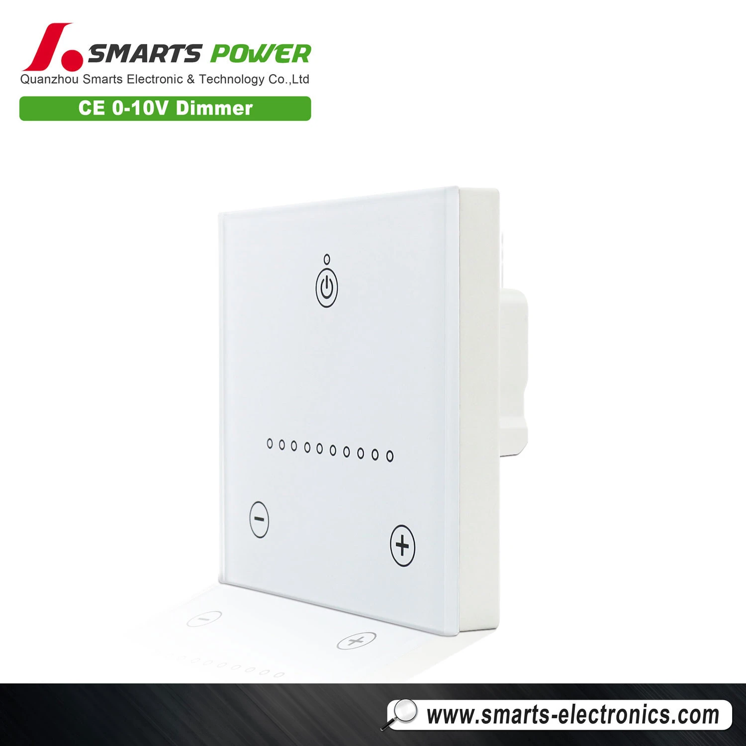 White Single Wall Dimmer Switch 220v PWM LED 0-10v 1-10v Dimmer