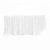 White Spandex Party Table Skirt Styles Of Table Skirting Designs For Wedding