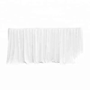 White Spandex Party Table Skirt Styles Of Table Skirting Designs For Wedding