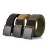 Wholesale 100% real nylon 38mm wide  Outdoor Plastic Buckle Canvas belt Fabric Military tactical belt for men