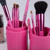 Wholesale 12pcs Professional Private Label Custom Facial Foundation Powder Cosmetic Brush Kit Makeup Brush Set Tool With Holder