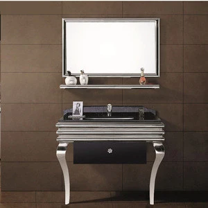 Wholesale 304 Stainless Steel Bathroom Cabinet Furniture Y-8009