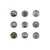 Import Wholesale 4 parts copper snap button high quality metal snap buttons from China