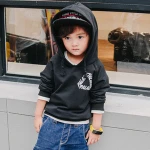 Wholesale Children Boys Clothes Pullover Letter Printing Outfits Hoodies