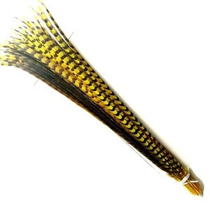 wholesale colored 90/100cm yellow cheap reeves pheasant feather