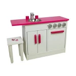 Wholesale cooking toys home kitchen sink toy mini wooden pretend kitchen set play toy for kids