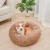 Import Wholesale Custom Modern Fluffy Dog House Sleeping Sofa Bed Round Luxury Plush Pet Dog Bed from China