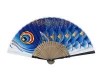 Wholesale eco-friendly painted craft hand fan folding