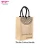 Import Wholesale Eco Recycle Large Organic Burlap Jute Hessian Printed Reusable Hemp Shopping Tote Bag from China