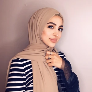 Wholesale Elegance Women Hijabs Scarf, Head Neck Chiffon Scarf Fashion Long Solid Color Luxury Muslim Scarves Ladies