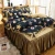 Import Wholesale European Style  Queen King Luxury Ruffle  Floral  Quilted Skirt Bedspread from China