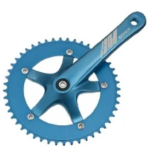 Wholesale Fixie Bicycle Parts Colorful Anodized Alloy 170mm 46T Fixed Gear Bike Crankset