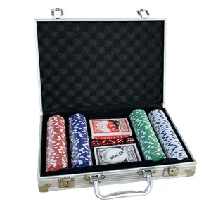 Wholesale gambling product Aluminum box 200 Poker Chip Case set 11.5g poker chips
