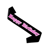Wholesale Girl Favor Party Black Princess sashes