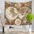 Import Wholesale hot sale art bedspread dorm world map wall tapestry from China