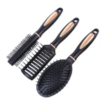 Wholesale Human Hair Brush Plastic Scalp Massage Detangling Hair Brush Set with Nylon Pin
