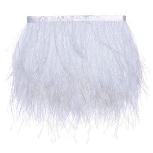 wholesale Natural Ostrich Feather Trimming Fringe Lace Ribbon Trims