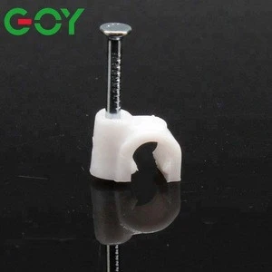 wholesale Nylon Pa66 Cable clip 5mm with Steel Nail from GOY