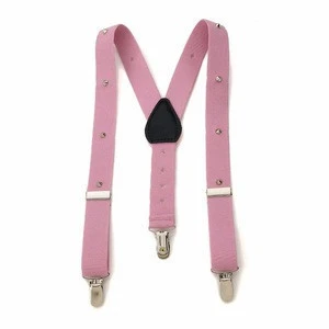 Wholesale personalized 2.5cm width adult elastic suspenders