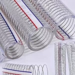 Wholesale Price factory direct supply flexible transparent plastic tube PVC duct spring wire hose