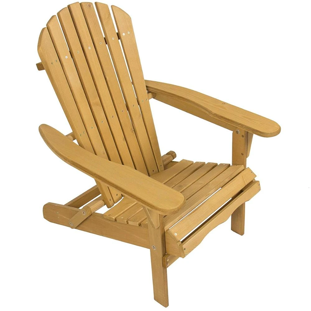 Wholesale solid  Wood Adirondack Beach Chair Large Scalloped Back