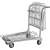 Import Wholesale Supermarket  Hand  Folding  2-tier  Shopping Trolley  Cart from China