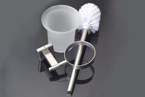 Wholesale wall mounted toilet brush holder set cleaning toilet metal steel toilet brush