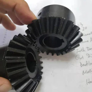 Wholesales M3 Z20 small quantity bevel gear set for gear box and reduction box with teeth been hardened 52HRC
