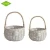 Import Wicker material decorative flower baskets with plastic liner from China
