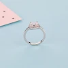 Women Anniversary Engagement Gold/Rhodium/Rose Gold Plated Silver Zircon Ring Fine 925 Sterling Silver Ring