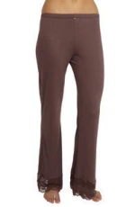 Women Pajama Pants / Sleepwear / PJs 95% modal 5% spandex Soft Solid Wide Lace Pajama Lounge Pants For Sleeping and Lounge Wear