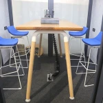 Wood top conference room table furniture meeting office desk modern