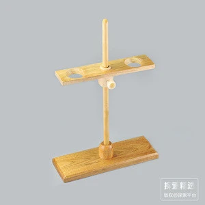 Wooden 2 Holes Funnel Stand  Lab Supplies
