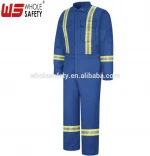 Workwear overall with reflective tape