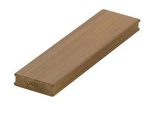 WPC /Wood PVC Wooden Solid Batten for Decoration in China 51*16mm