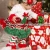 Import Xmas Kids Chiffon Fluffy Tulle Pettiskirt Red Christmas Baby Girls Tutu Skirt With Green Ribbon Trim from China