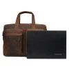YD-8046 Wholesale crazy horse leather bag for men, messenger laptop bag, vintage leather briefcase men