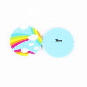 Ziri Factory Supply High Quality Kids Toys Accessory Rainbow Colorful Printing Emery Board disposable  nail file