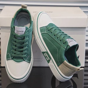 2026 Spring/Autumn New Style Breathable Versatile Skateboard Shoes Men's Soft Sole Casual Trendy Fashion Canvas Shoes
