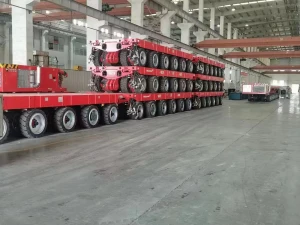 Hydraulic Steering Axle Heavy Loading Flat Lowbed Semi Trailer/Modular Trailer/Special Vehicle Transporting Over Heavy