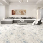 Latest Design 800x800 Modern Luxury White Blue Veins Marble Glazed Floor Tiles Porcelain