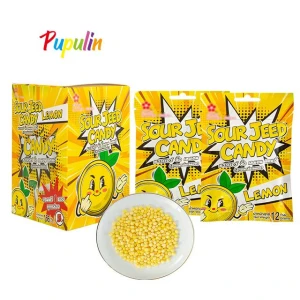 Factory New Product Sour Patch Lemon Flavor Colorful Gummy Soft Chewing Candy Sweets