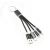 Import 0.18m nylon fabric braided universal OEM fast charging mobile phone charging 3 in 1  USB phone Charging cable key chain from China