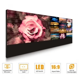 55” 3.5 mm seam LCD video wall