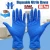Import NEW 100 PCS Blue Nitrile Powder Free Gloves Latex Free Size Large Medium Small from Thailand