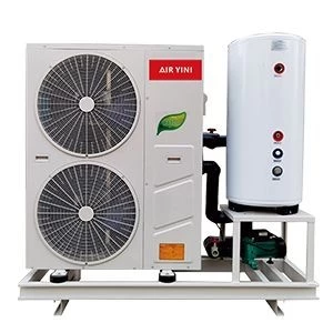 Central Heating Cooling R410a R32 with water heating DC Inverter All In One Air Source Heat Pump Air Water Heater
